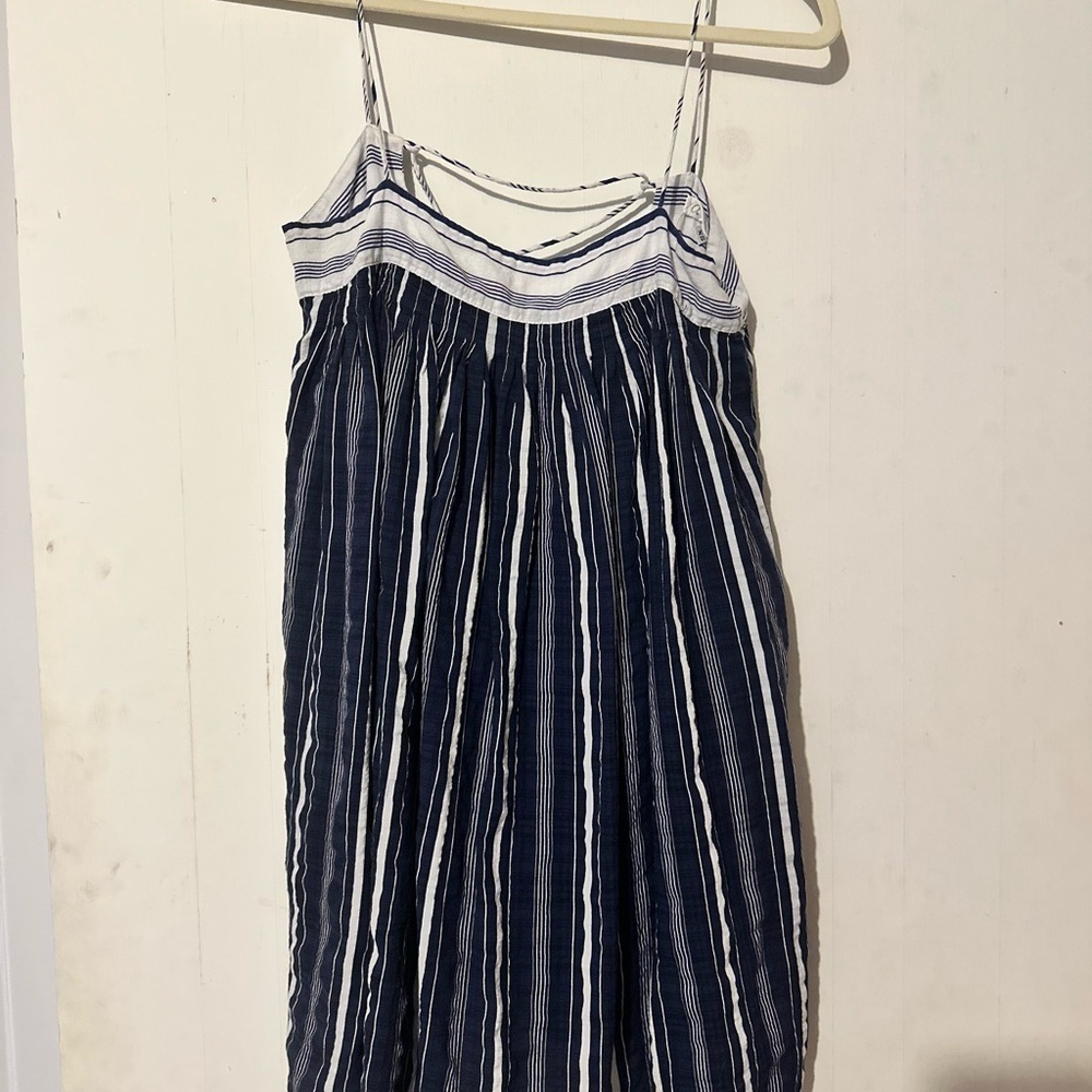Striped Navy and White Women's Dress